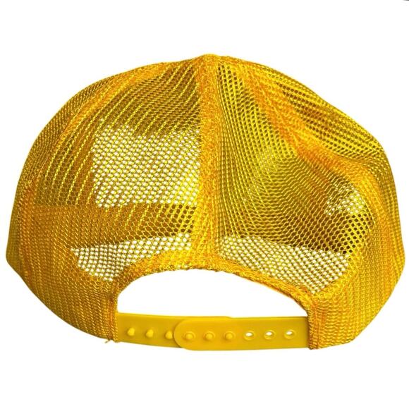 Vintage Snapback Trucker Hat | Florida Tourist | Yellow & White | Boat Scene - Picture 6 of 8